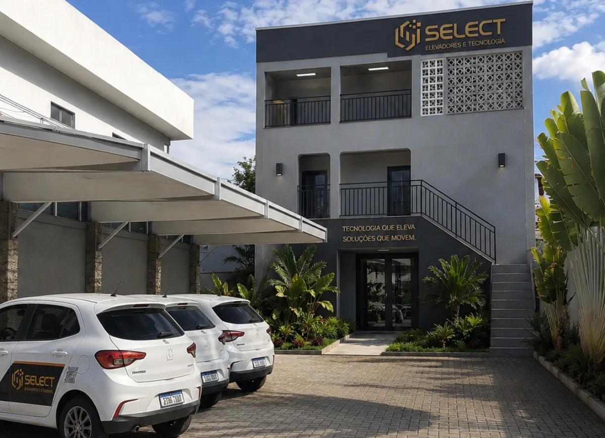 Fachada da sede da Select Elevadores e Tecnologia em Cuiabá-MT